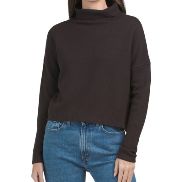 RACHEL ZOE Extrafine Merino Wool Drop Shoulder Sweater - Picture 1 of 2